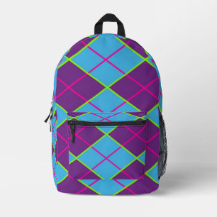 Argyle Printed Backpack