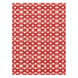 Argyle, red white pink Valentine's day Tablecloth