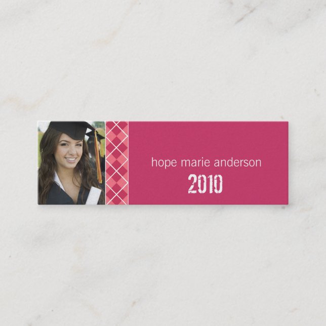 Argyle Senior Pictures Senior Profile Card (Front)