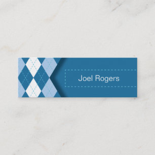 Argyle Skinny Business Card
