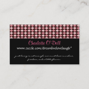 argyle; website marketing business card