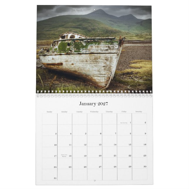 Argyll & Bute Calendar (Jan 2027)