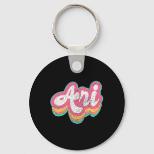 Ari First Name Girl Vintage 70s 80s Personalised Key Ring