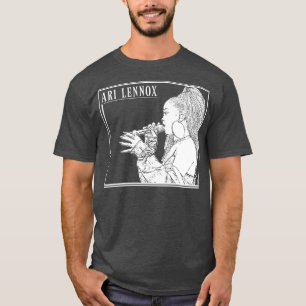 Ari lennox White retro T-Shirt