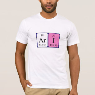Ari periodic table name shirt