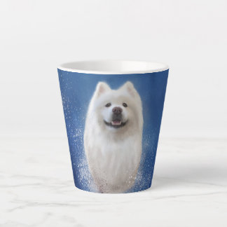 Ari the Samoyed collection BLUE Latte Mug