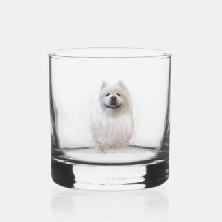 Ari the Samoyed collection Whiskey Glass