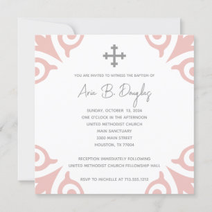 Aria Baptism Invitation