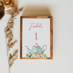 ARIA Tea Party 3.5"x5" Table Number