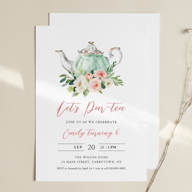 ARIA Tea Party Birthday Invitation (Creator Uploaded)