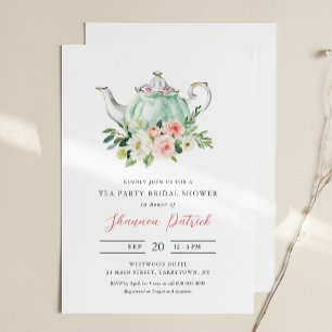 ARIA Tea Party Bridal Shower Invitation