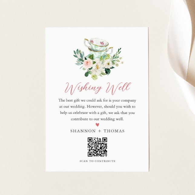 ARIA Tea Party Wishing Well Enclosure Card  (Creator Uploaded)