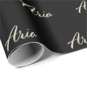 Aria white gold Handwriting Gift Paper