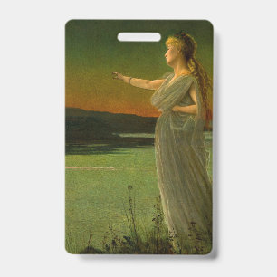 Ariadne at Naxos John Atkinson Grimshaw ID Badge
