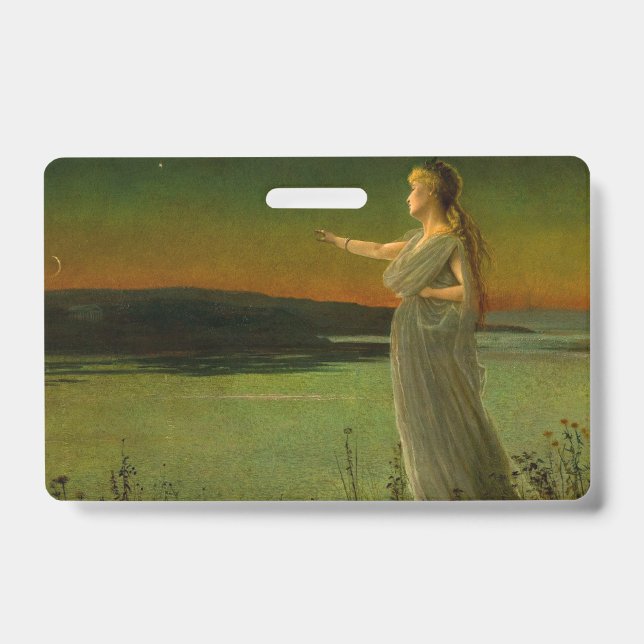 Ariadne at Naxos John Atkinson Grimshaw  ID Badge (Front)