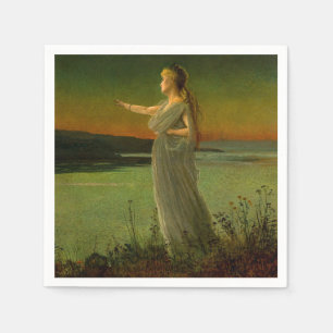 Ariadne at Naxos John Atkinson Grimshaw Napkin