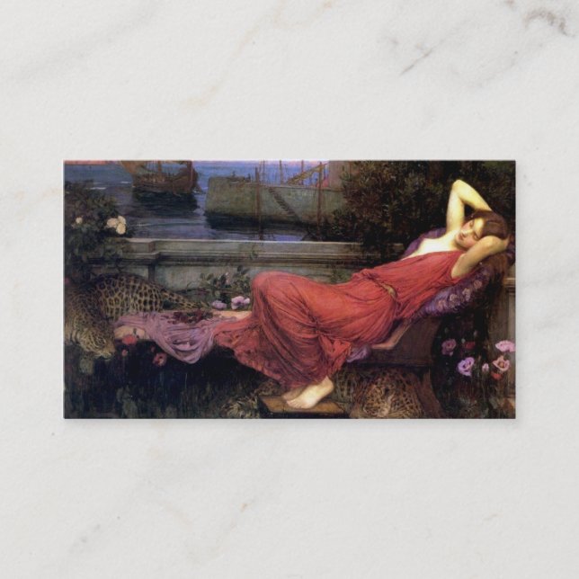 Ariadne by John Waterhouse Business Card (Front)