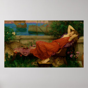Ariadne by John William Waterhouse Poster