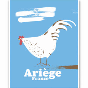 Ariège France travel poster.
