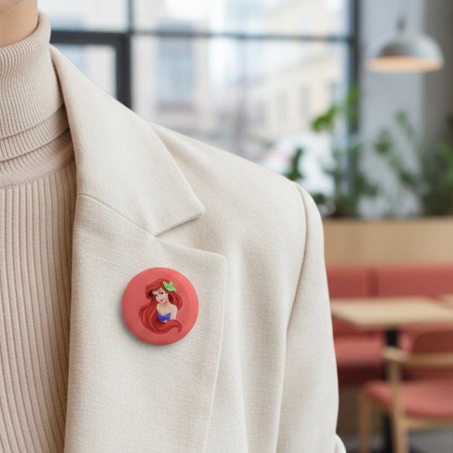 Ariel 6 Cm Round Badge (Creator Uploaded)