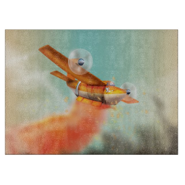 Ariel Firefighting fire plane Cutting Board (Front)