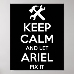 Ariel Fix Quote Funny Birthday Personalised Name G Poster