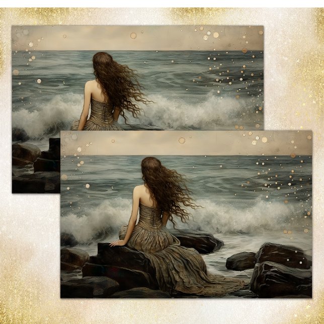 ARIEL LOOKS TO THE SEA DECOUPAGE TISSUE PAPER (ARIEL LOOKS TO THE SEA DECOUPAGE TISSUE PAPER)