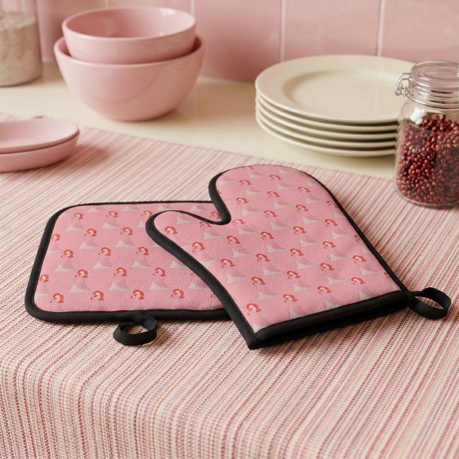 Ariel Oven Mitt & Pot Holder Set (Creator Uploaded)