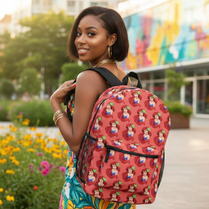 Ariel Printed Backpack