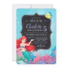 Ariel | The Little Mermaid | Chalkboard Birthday