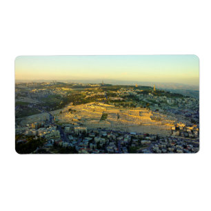 Ariel View of the Mount of Olives Jersalem Israel