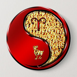 Aries 10 Cm Round Badge