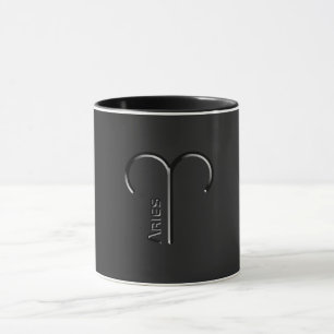 ARIES, Abstract Design of the Zodiac Sign,  Mug