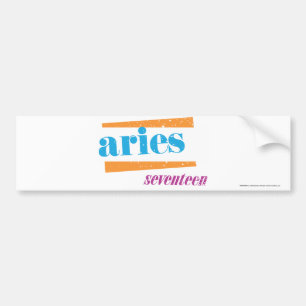 Aries Aqua Bumper Sticker