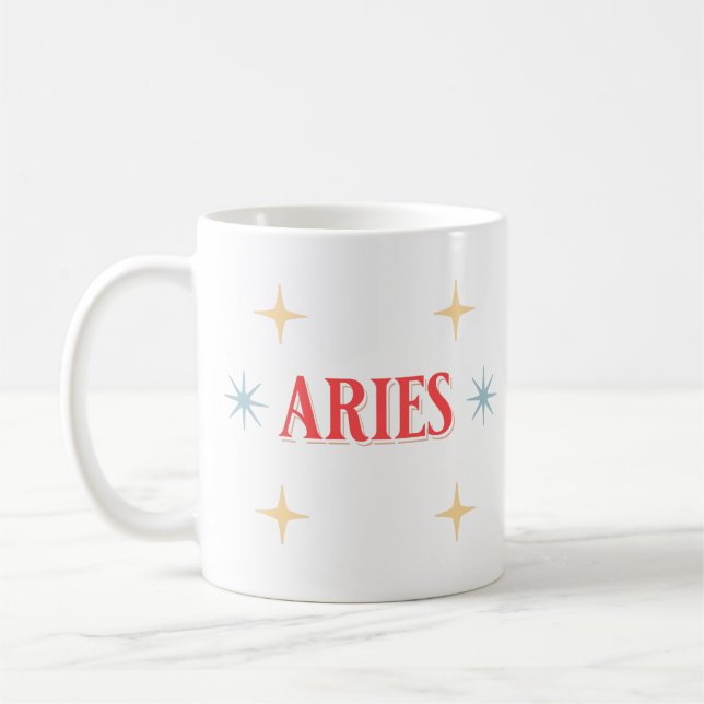 Aries Astrological Sign  Coffee Mug (Left)