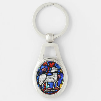 Aries Astrology Gothic Stained Glass Windows O Kc Key Ring