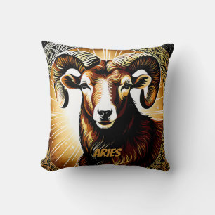 Aries astrology sign cushion