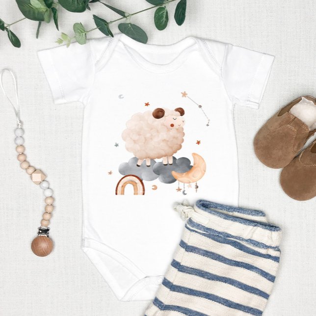 Aries Baby: Little Ram's Zodiac Personalised Baby Bodysuit (Creator Uploaded)