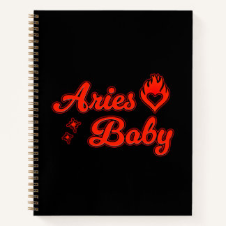 Aries baby notebook