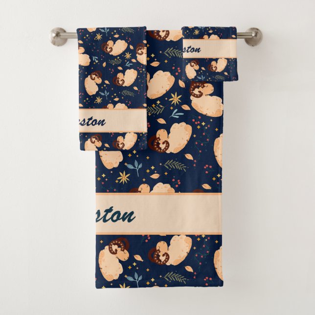 Aries Baby | Soft and Spirited for Little Rams Bath Towel Set (Insitu)