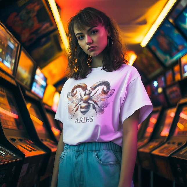 Aries Bee - Zodiac Whimsy T-Shirt (Creator Uploaded)