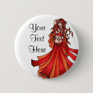 Aries Belly Dancer 6 Cm Round Badge