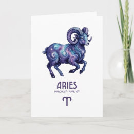 Aries Birthday Card
