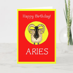 Aries Birthday Card