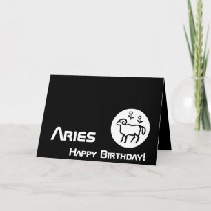 Aries, Birthday!-Customise Card