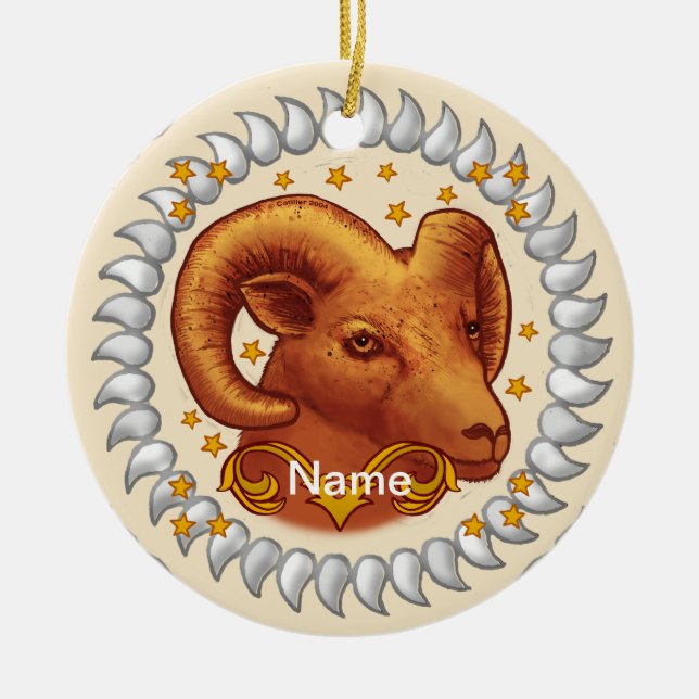 Aries Birthday ornaments (Front)