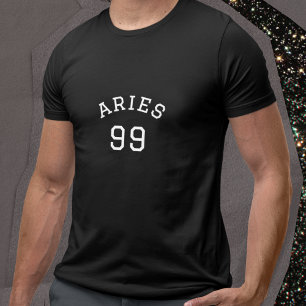 Aries Black Birthday T-Shirt