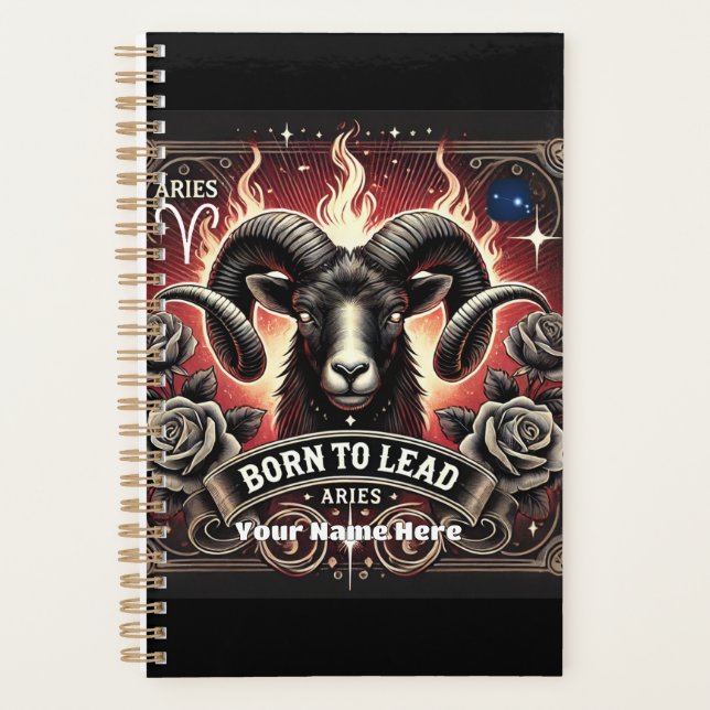 Aries “Born to Lead” Planner  (Front)