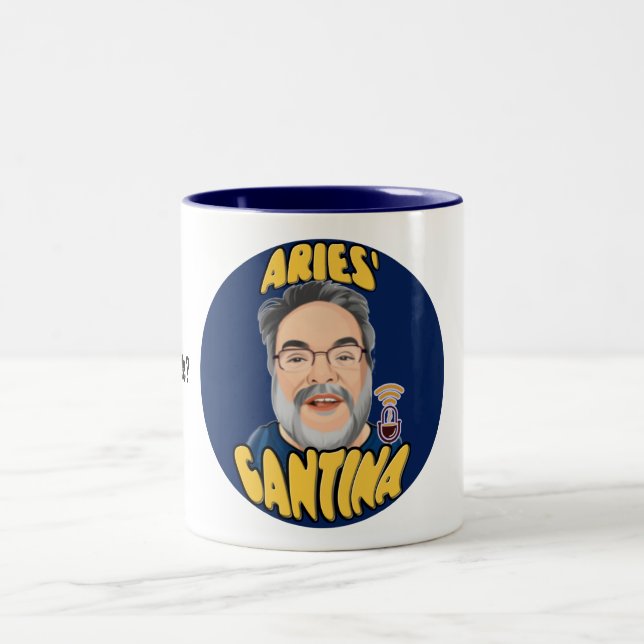 Aries' Cantina Coffee Mug - Spill Your Coffee (Center)
