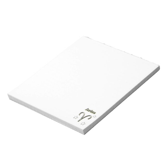 Aries chrome symbol notepad (Rotated)